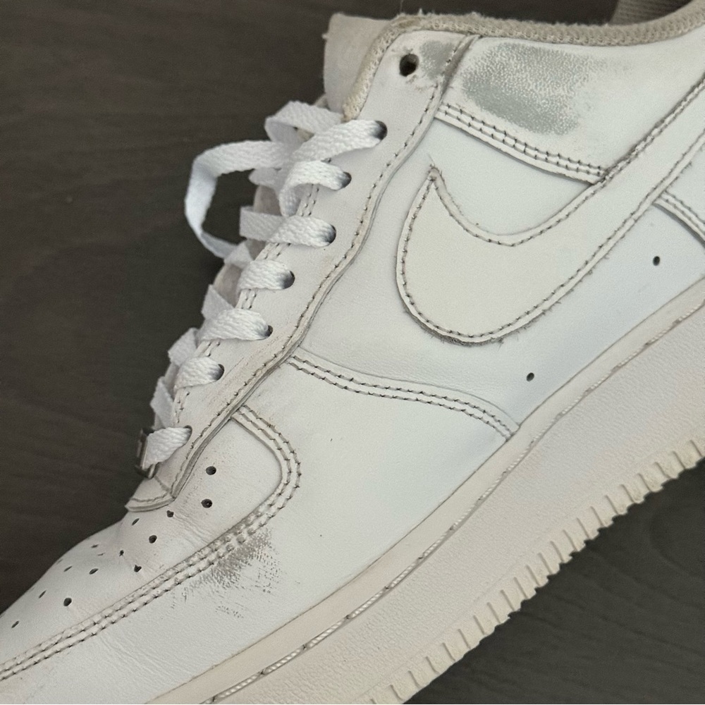Nike Air Force 1 '07 Shoes Mens White Leather Low Top CW2288-111 Sneakers Sz 9 - Picture 13 of 13